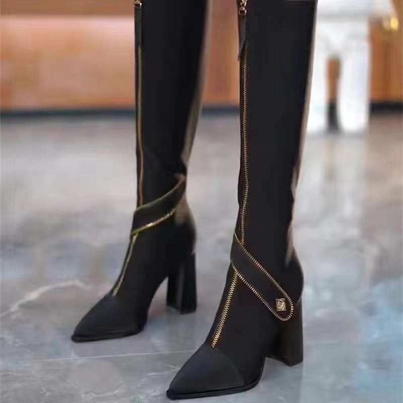 Kinnera - Botas De Cuero Hasta La Rodilla
