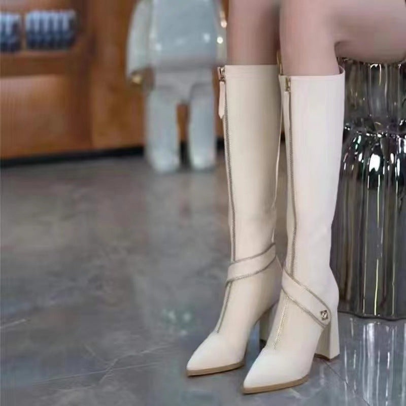 Kinnera - Botas De Cuero Hasta La Rodilla