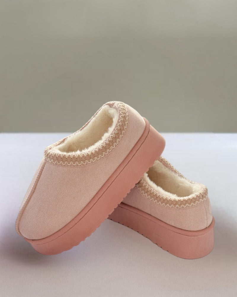 Hilaria - Pantufla de Cachemira Con Suela Gruesa y Cálida