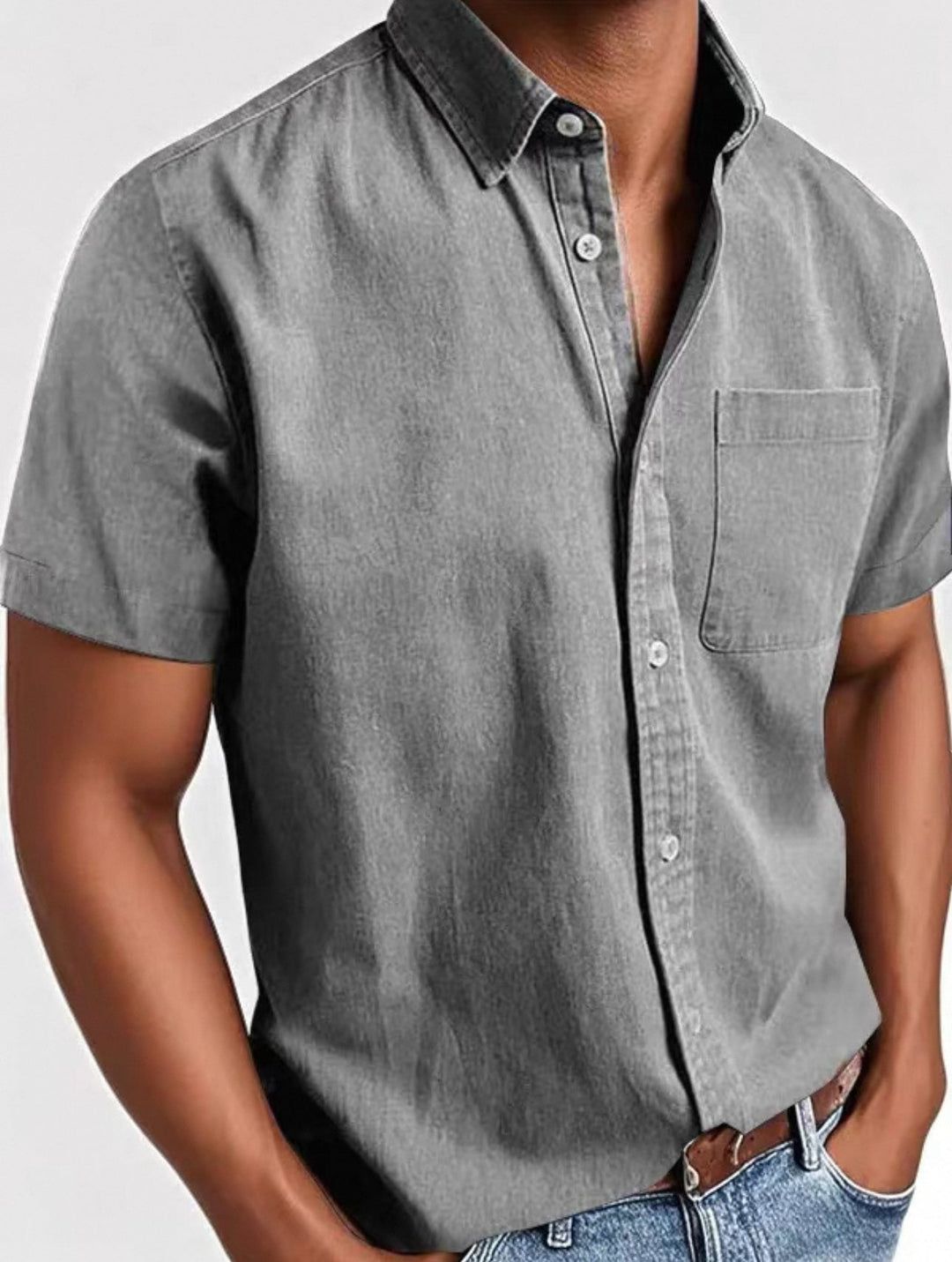 Maxence - Camisa De Manga Corta Para Verano