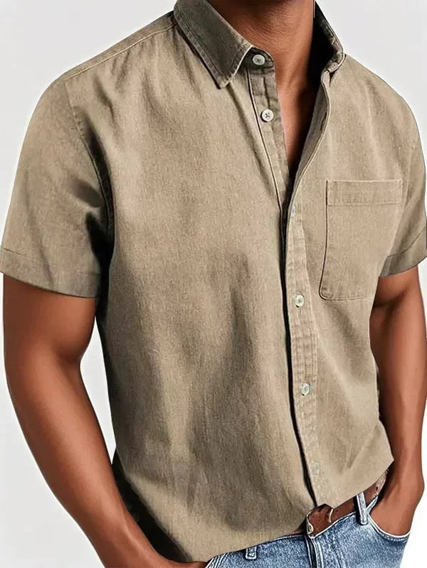 Maxence - Camisa De Manga Corta Para Verano