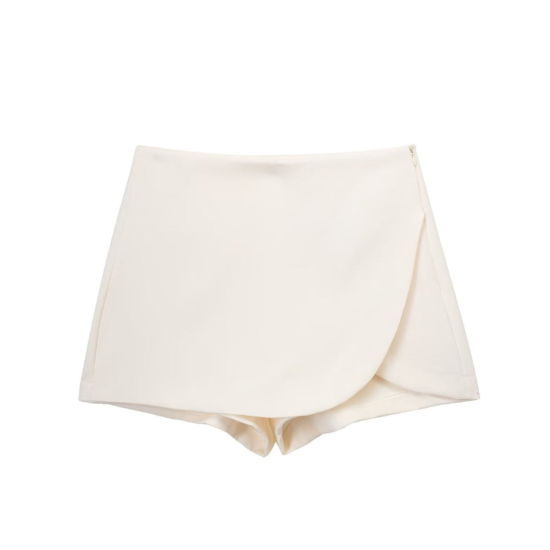 Shavina - Minifalda-Pantalón Cruzada De Cintura Alta