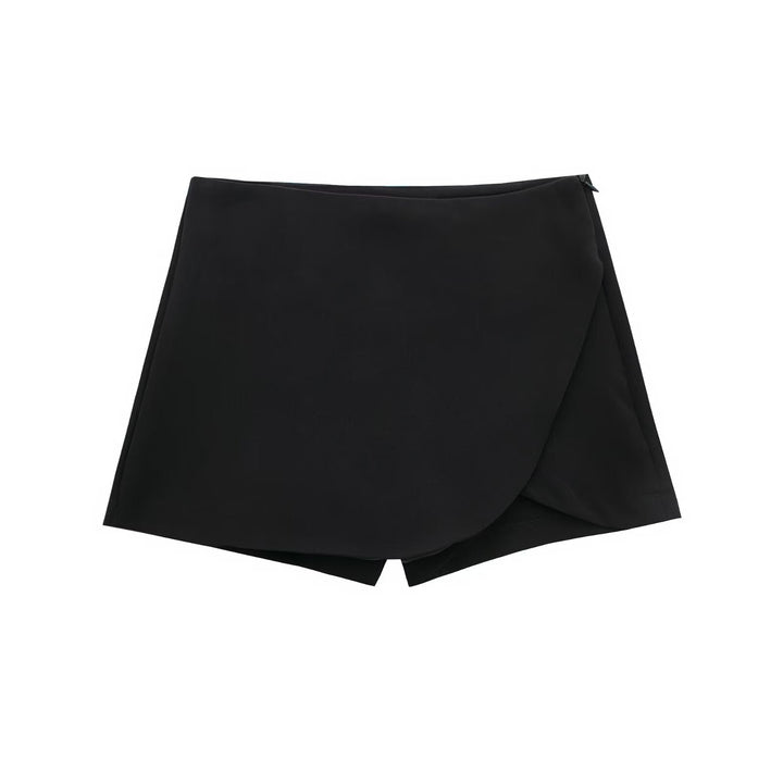 Shavina - Minifalda-Pantalón Cruzada De Cintura Alta