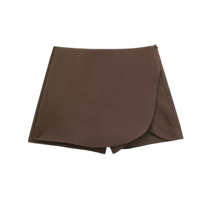 Shavina - Minifalda-Pantalón Cruzada De Cintura Alta