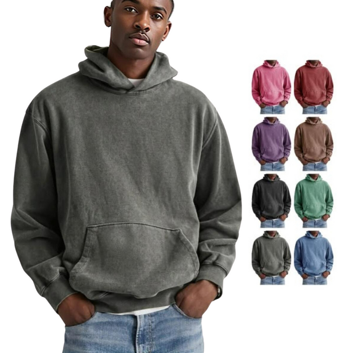 Viktore - Sudadera Con Capucha De Algodón y Manga Larga Informal