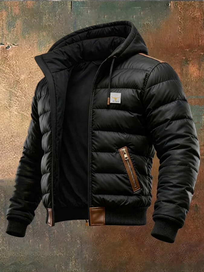 Zviad - Chaqueta Informal Con Capucha y Bolsillos