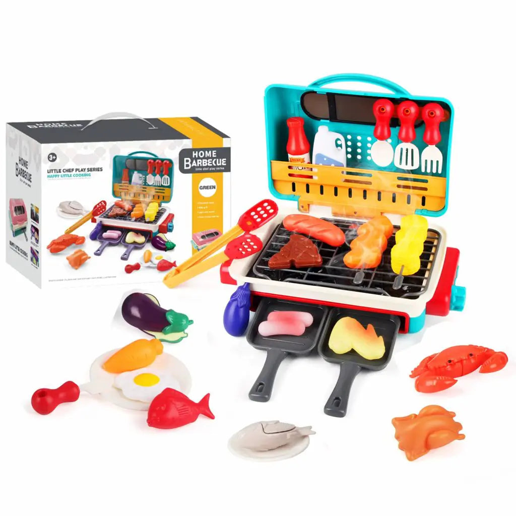 GrillSplash - Juego de Barbacoa Simulada Para Niños Con luz de Aspersión