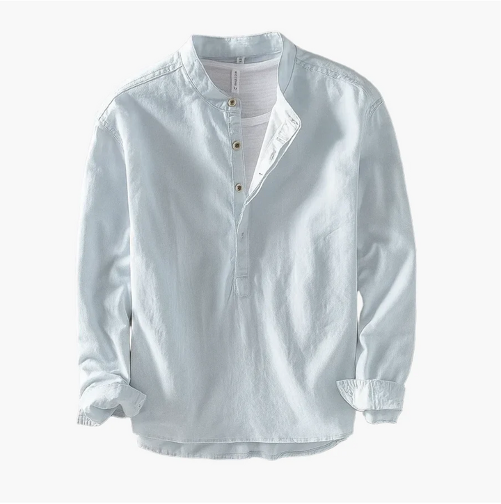 Fintan - Camisa De Verano Con Tapeta De Botones