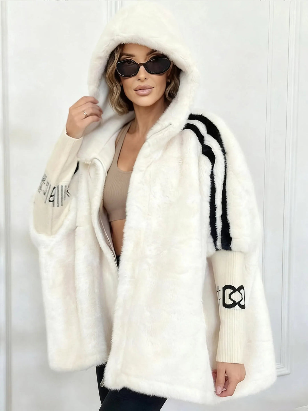 Elifia - Chaqueta Oversize Con Capucha