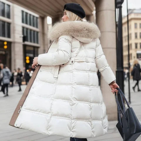 Lily - Parka De Invierno Con Capucha De Piel