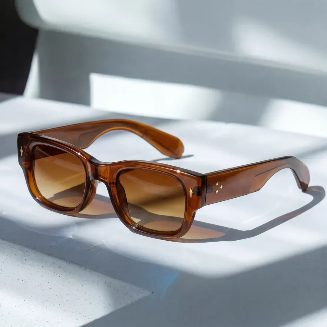 Milo - Gafas de sol con Montura Cuadrada y Cristales Tintados