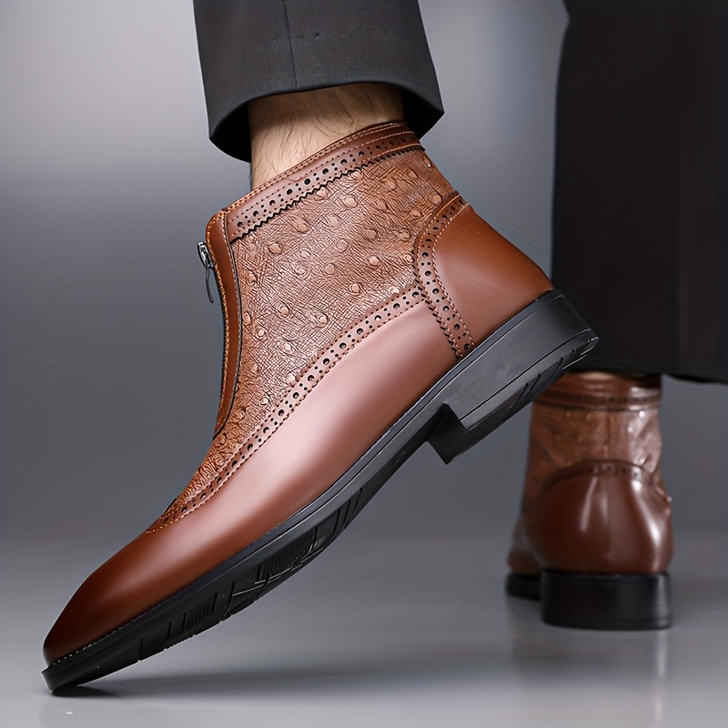 Butler - Botas de Cuero Con Cremallera