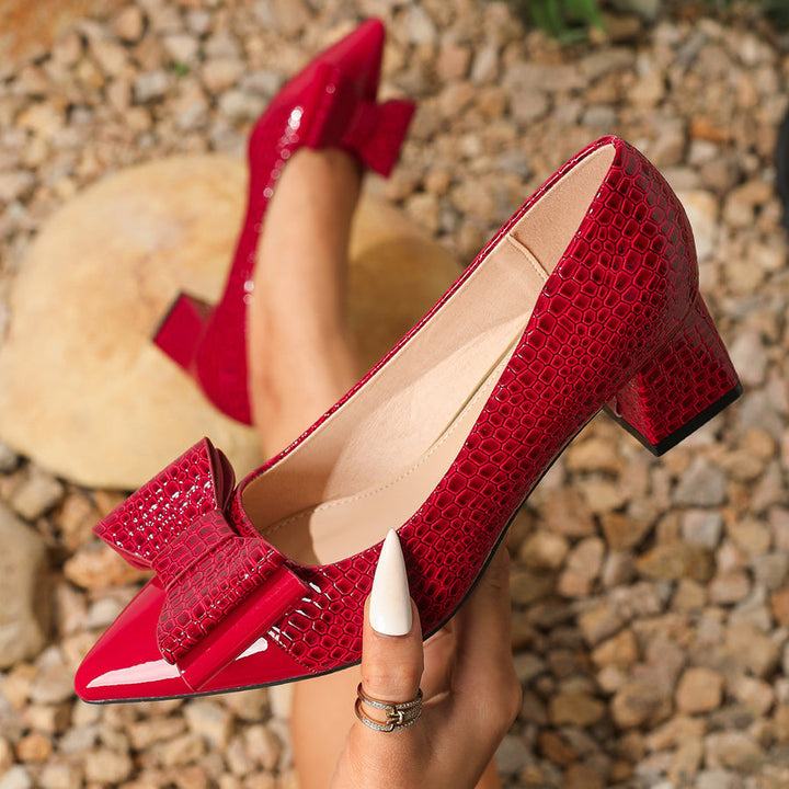 Niliya - Zapatos De Punta Con Lazo
