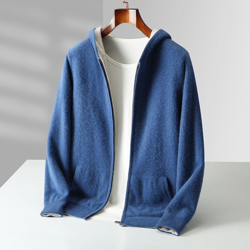 Ayalon - Sudadera Con Capucha Reversible de Cachemira
