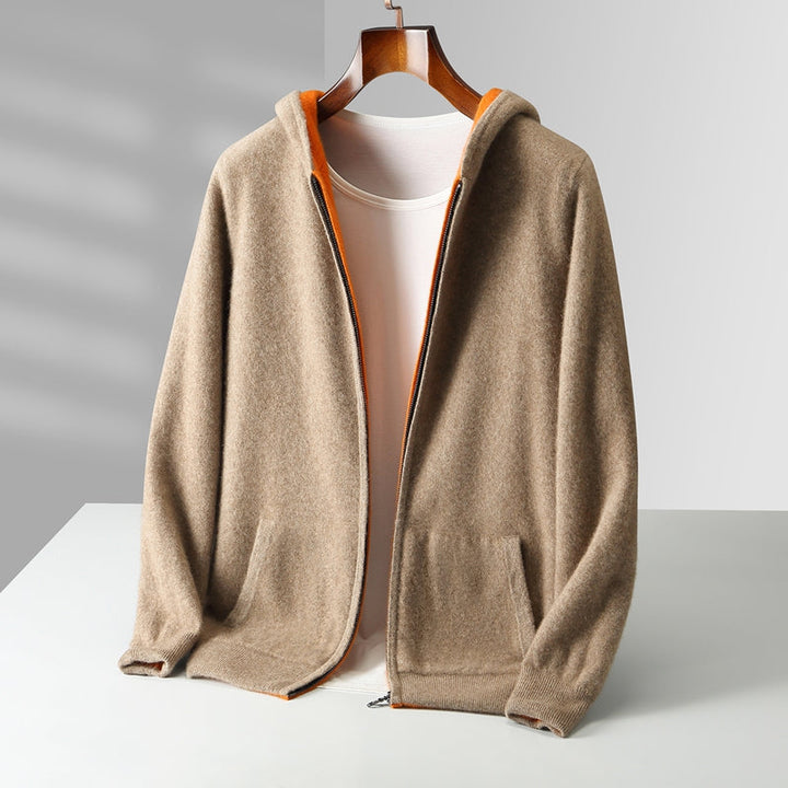 Ayalon - Sudadera Con Capucha Reversible de Cachemira