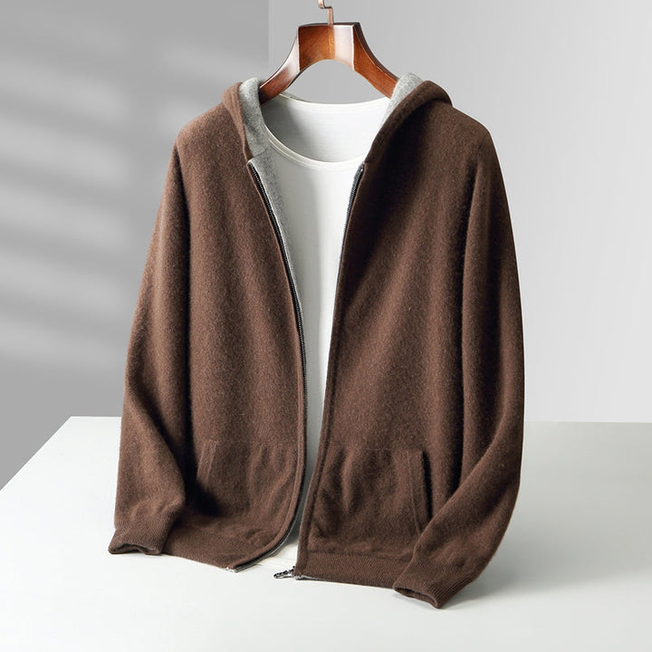 Ayalon - Sudadera Con Capucha Reversible de Cachemira