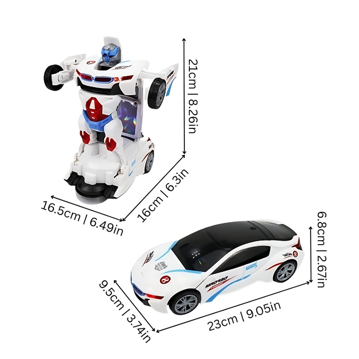 RoboRacer - Juguete Transformable De Coche a Robot 2 En 1