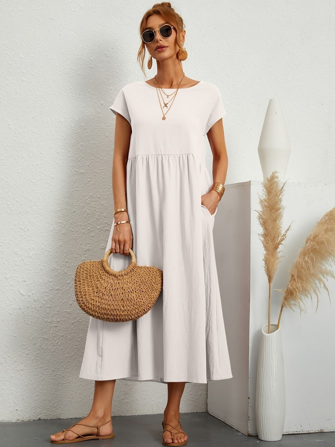 Jessica - Vestido Casual de Lino