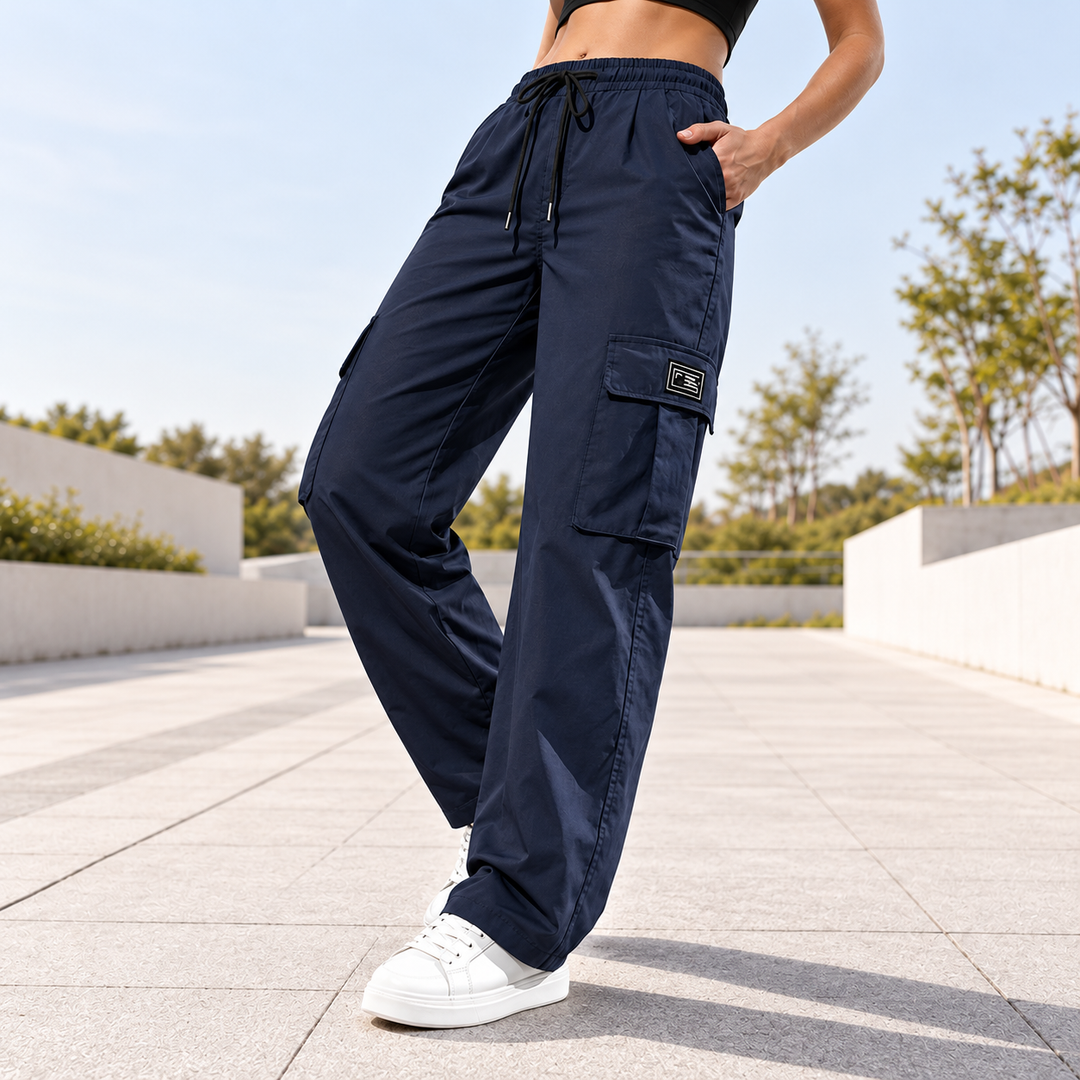 lauriane - Pantalón Cargo De Corte Recto
