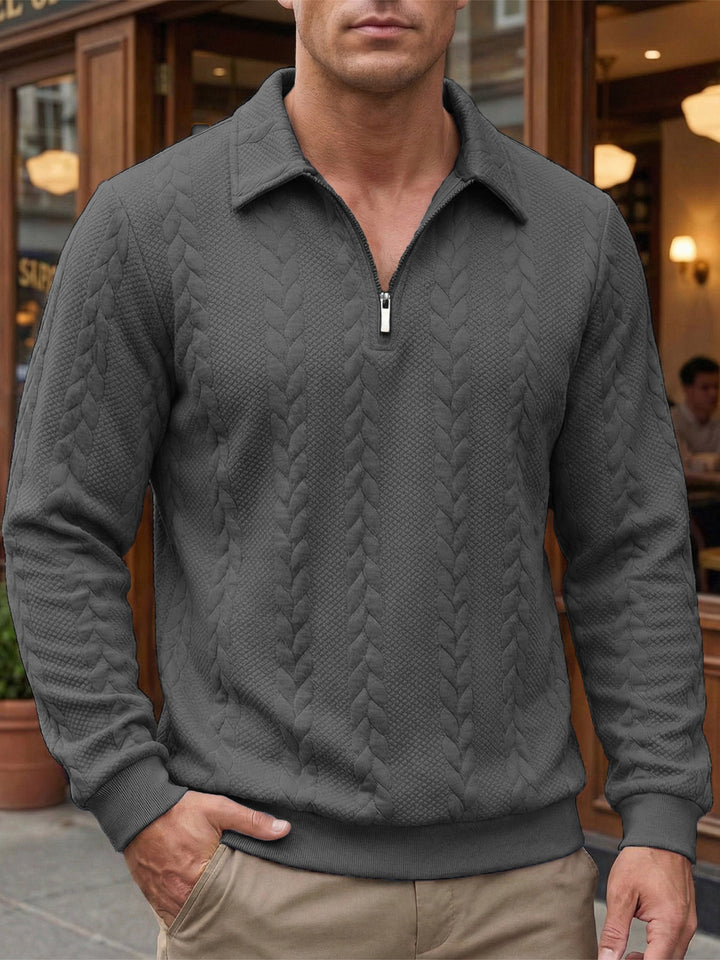 Eliyahu - Elegante Chaqueta De Manga Larga Con Media Cremallera