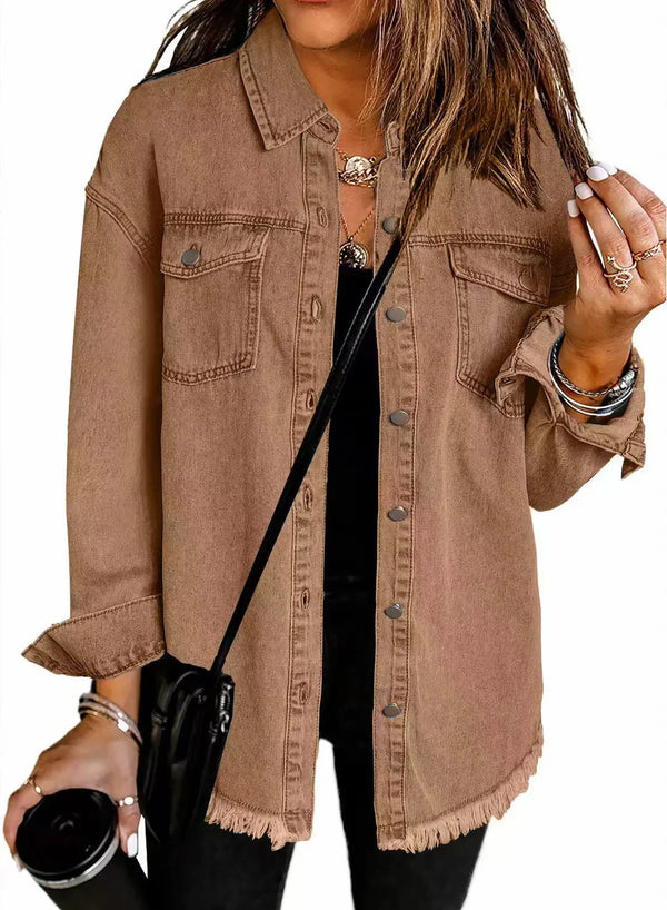 Kahlia - Chaqueta Vaquera De Manga Larga