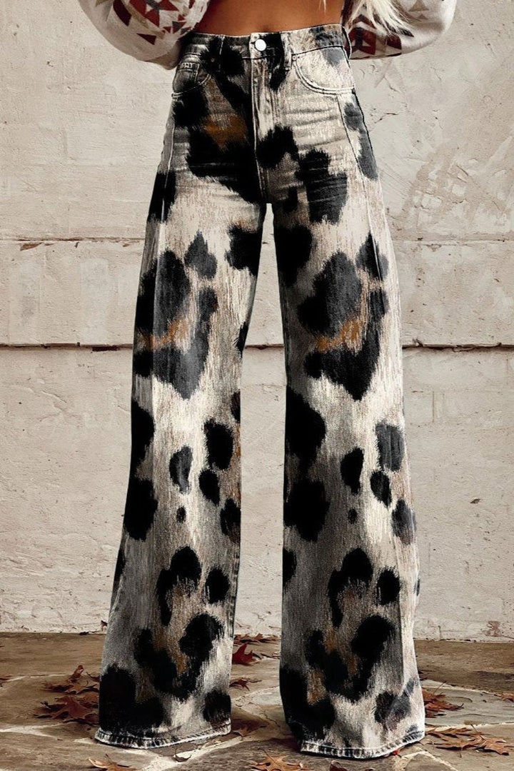 Mallory - Pantalones Estampados De Pierna Ancha