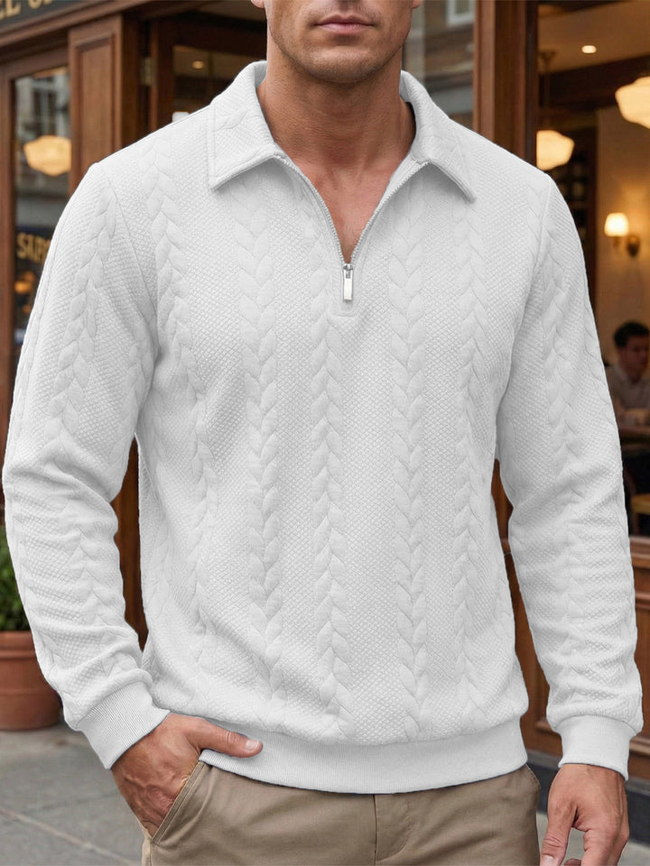 Eliyahu - Elegante Chaqueta De Manga Larga Con Media Cremallera