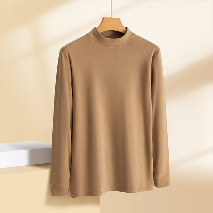 Zimran - Camisa De Manga Larga y Cuello Redondo