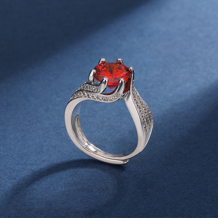 Halyna - Anillo De Moissanita Super Flash D 3 Quilates
