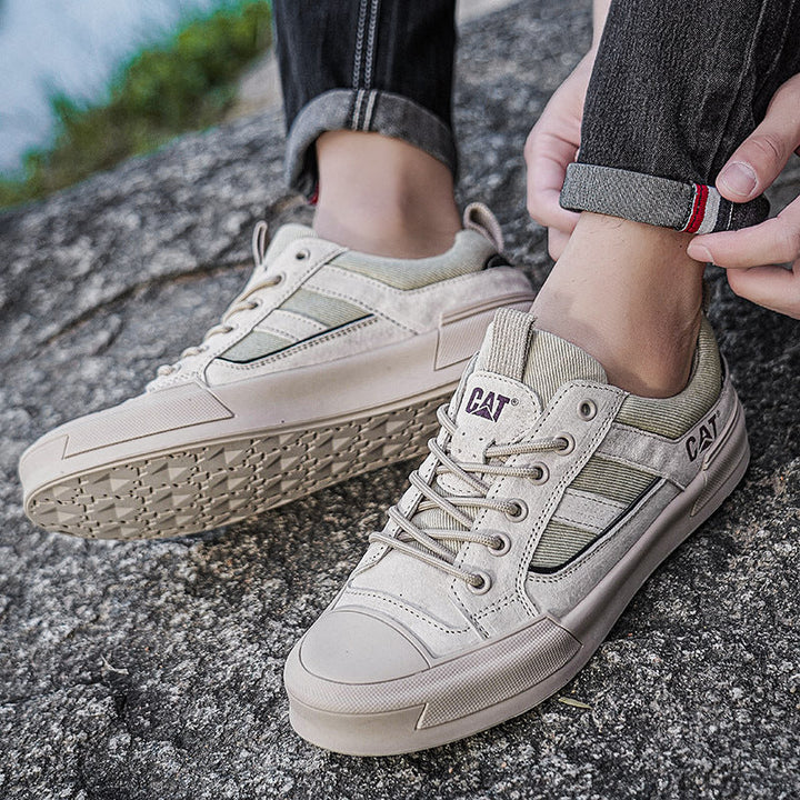 Deller - Zapatillas Deportivas de Cuero Informales