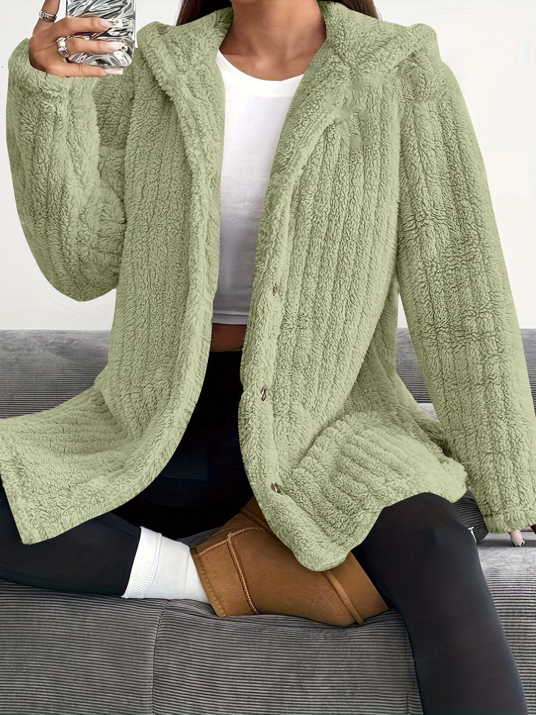 Robine - Chaqueta De Invierno Con Capucha Y Manga Larga