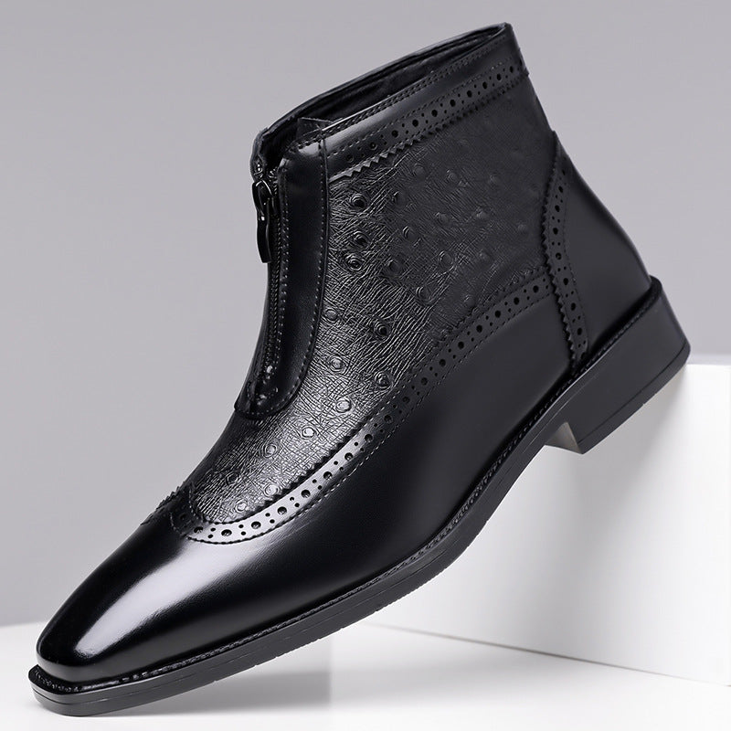 Butler - Botas de Cuero Con Cremallera