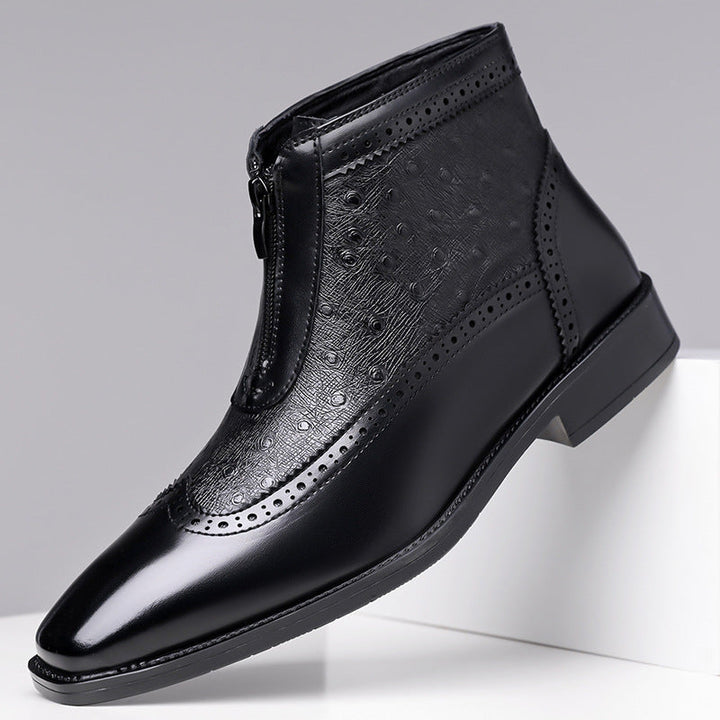 Butler - Botas de Cuero Con Cremallera