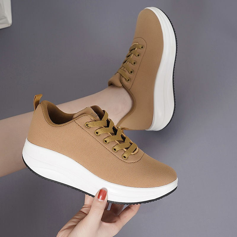 Hazina - Zapatillas Deportivas Ortopédicas Con Cuña De Estilo Informal