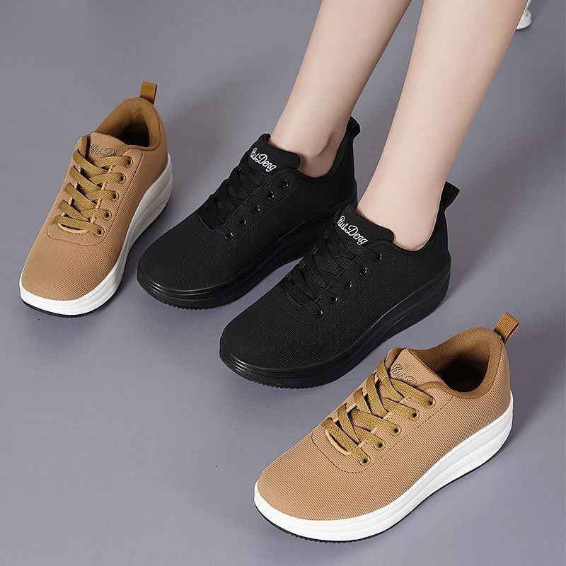 Hazina - Zapatillas Deportivas Ortopédicas Con Cuña De Estilo Informal