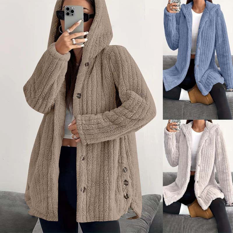 Robine - Chaqueta De Invierno Con Capucha Y Manga Larga