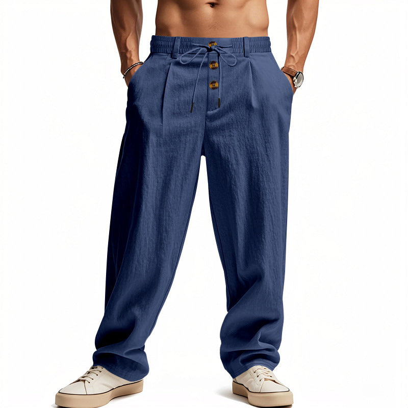 Gencio - Pantalón Holgado De Lino