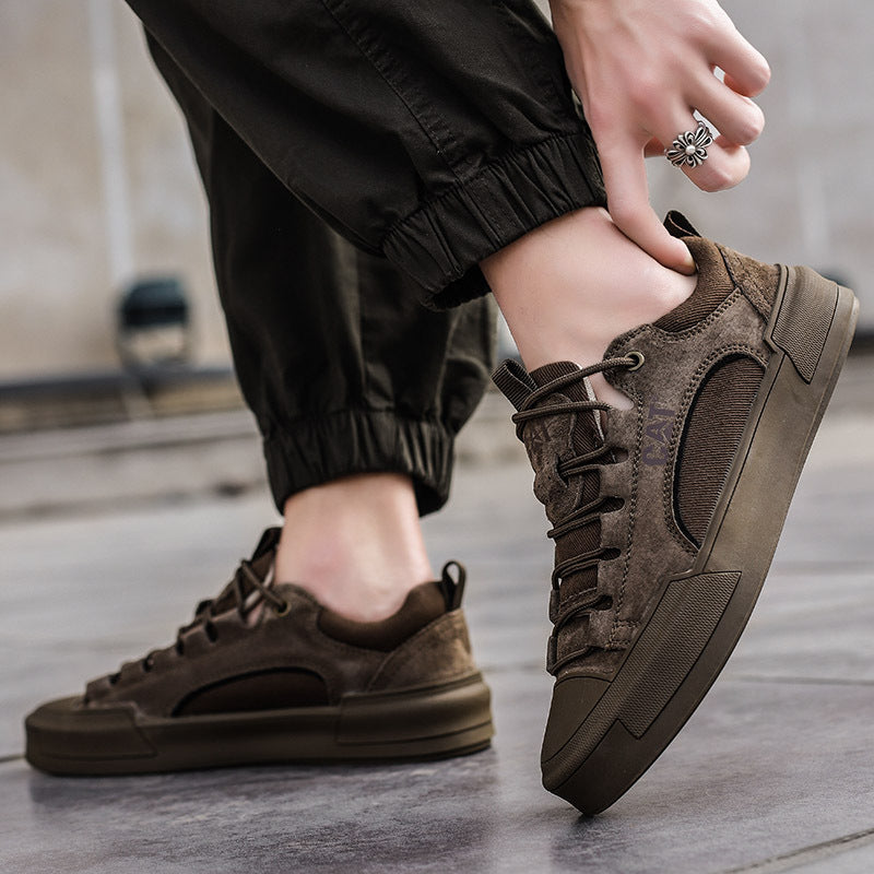 Atherton - Zapatillas Deportivas Informales de Ante Con Cordones