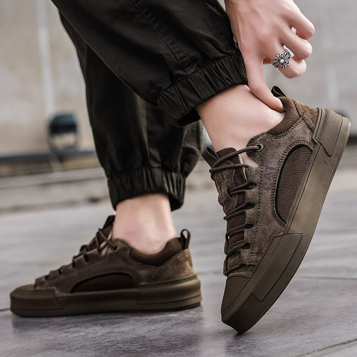 Atherton - Zapatillas Deportivas Informales de Ante Con Cordones