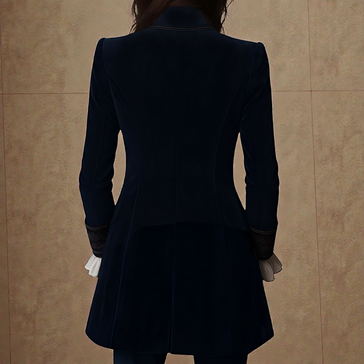 Naeva - Chaqueta de Terciopelo de manga Larga, Suave y Elegante