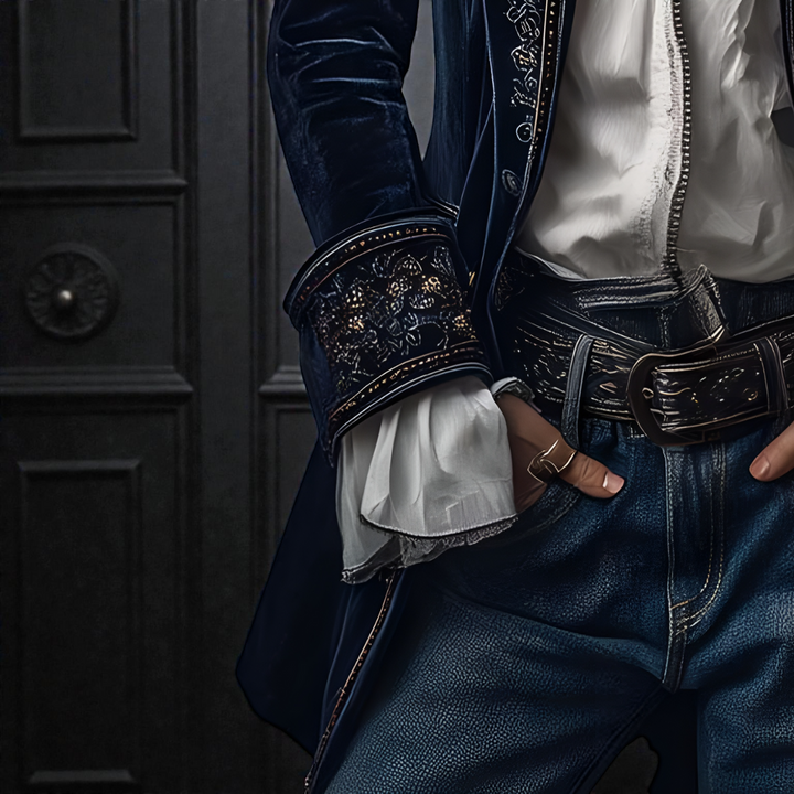 Naeva - Chaqueta de Terciopelo de manga Larga, Suave y Elegante