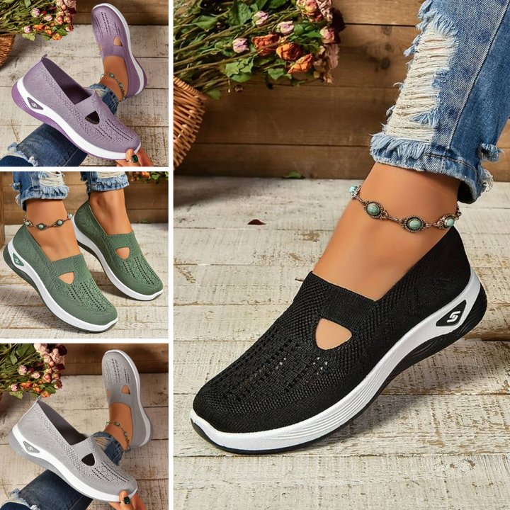 Haniya - Zapatillas Sin Cordones de Punto Transpirable