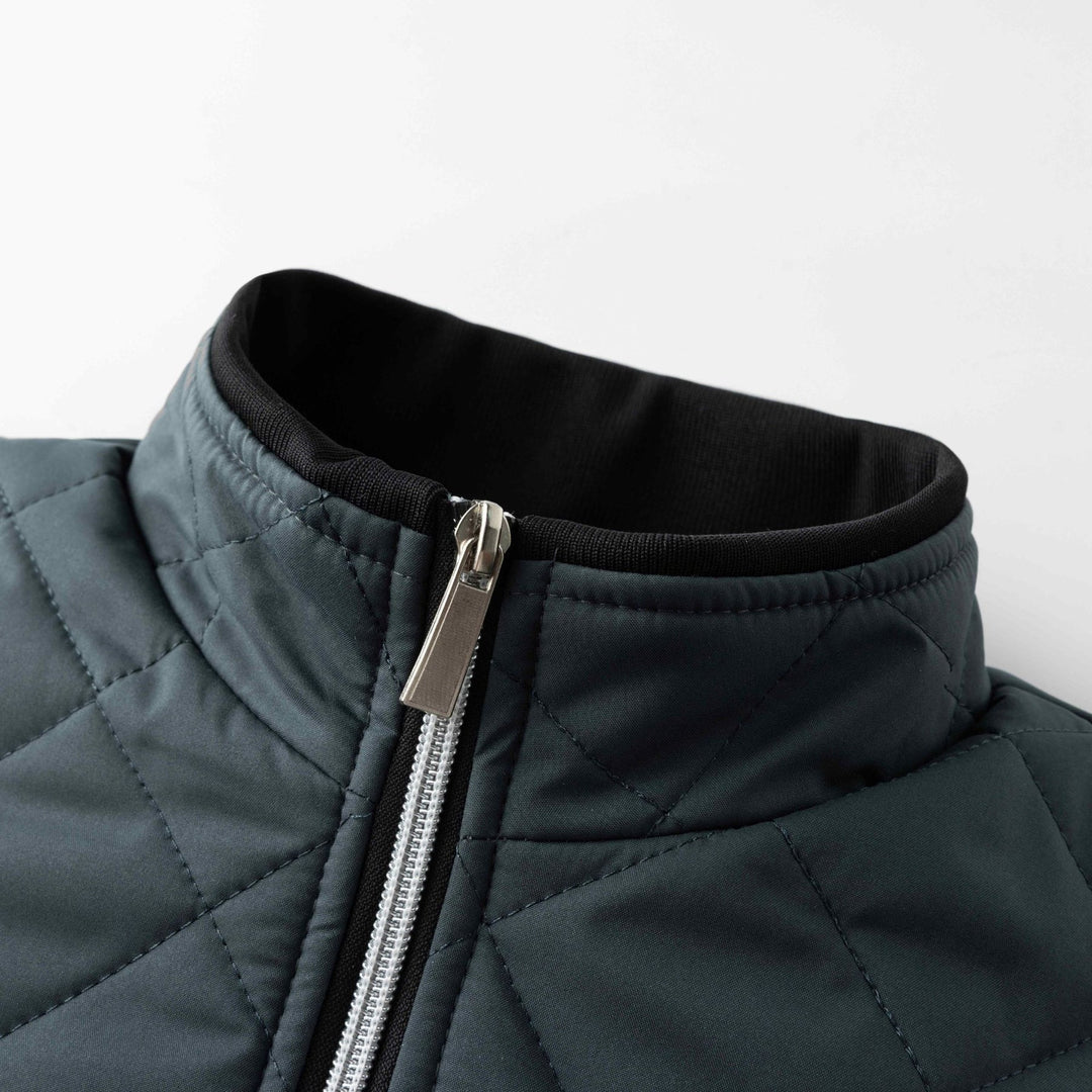 Hristo - Chaqueta Con Forro Polar y Estampado De Rombos
