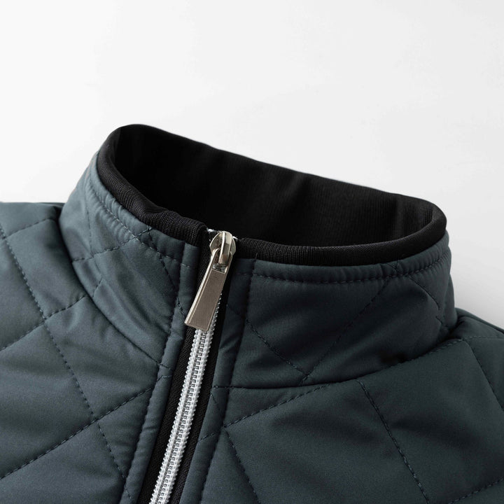 Hristo - Chaqueta Con Forro Polar y Estampado De Rombos