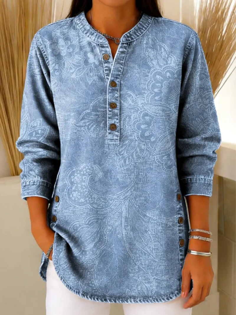 Fadila - Elegante Blusa Con Botones