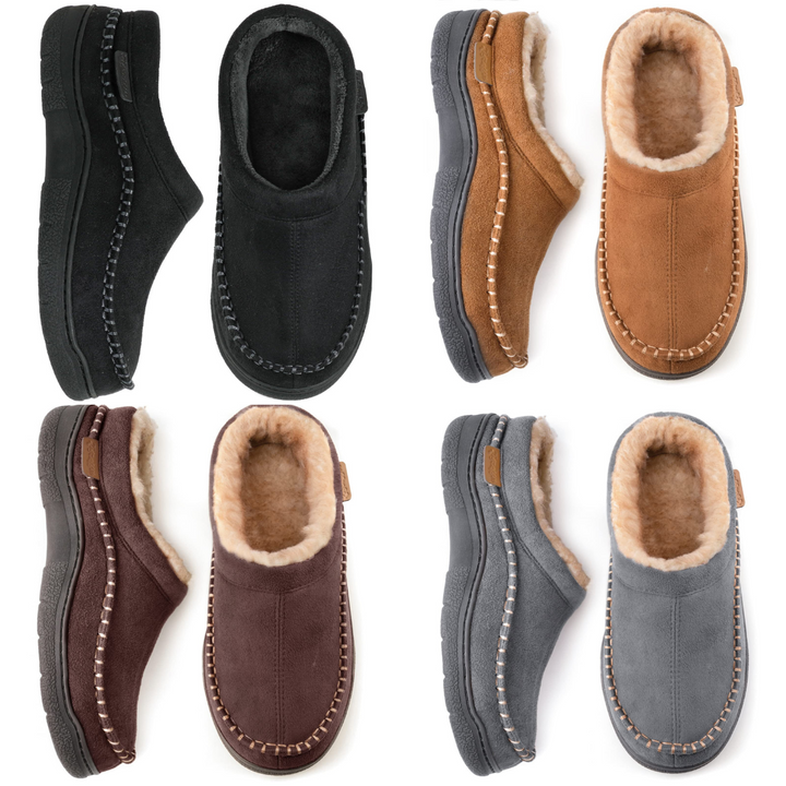 Sinan - Pantuflas Suaves Forradas De Piel