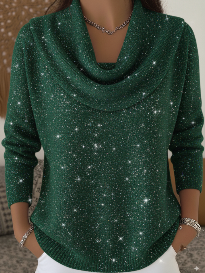 Waynwood - Jersey Brillante Con Cuello Decorativo