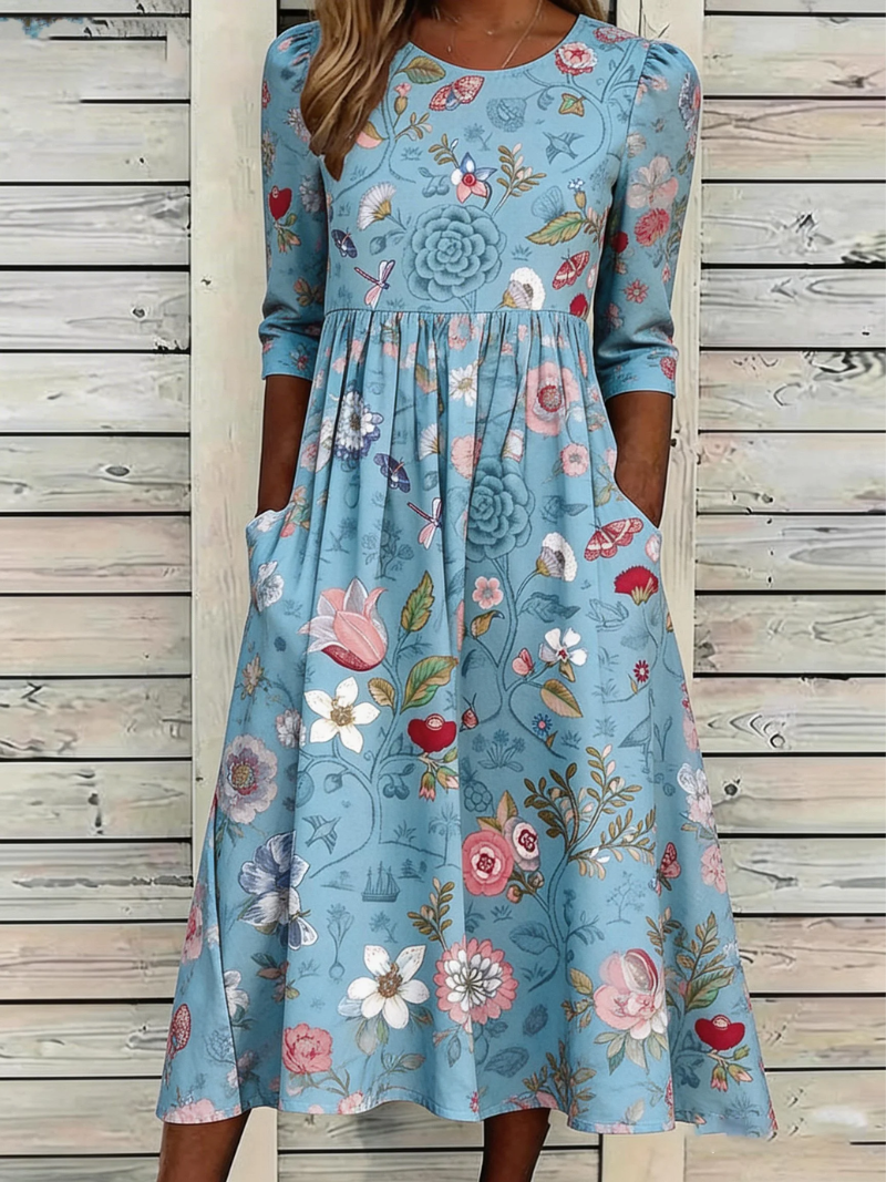 Udeshani - Vestido Con Estampado Floral