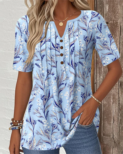 Taya - Blusa Con Elegante Estampado Floral