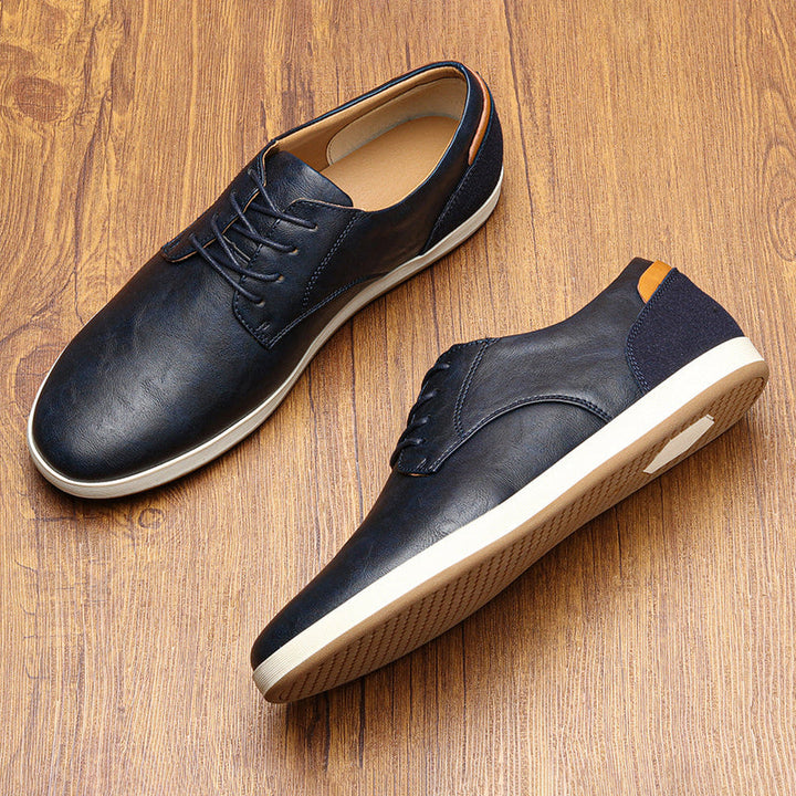 Fausto -  Cómodas Cuero Zapatillas Deportivas